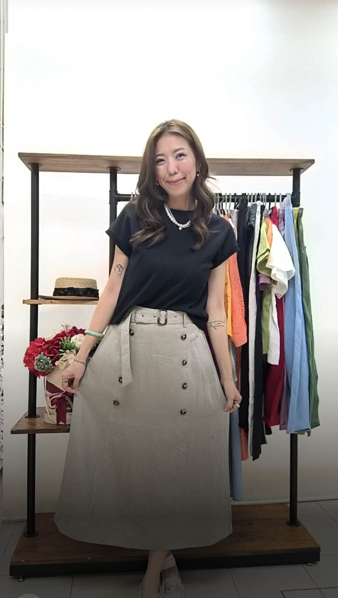 M016 RM169 ▶️棉麻裙 👉M(W:76-78cm H:118cm) L(W:80-88cm H:118cm) L:83cm