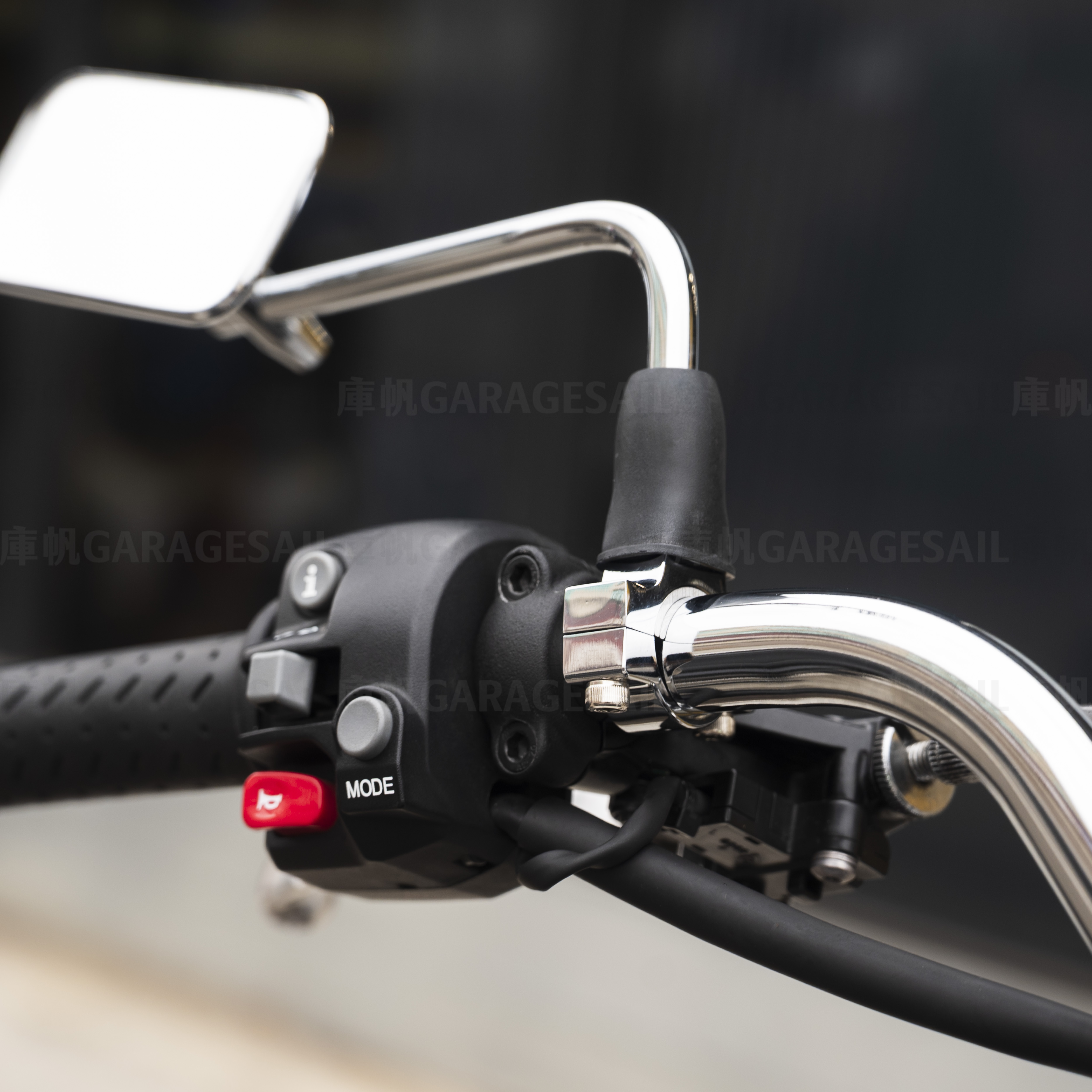 通用型 後照鏡座 10mm 正牙 (C款) - 銀