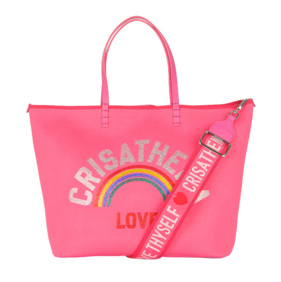 C40 Crisathena Glam Rainbow Love 大手提袋 - 桃紅色 FUCHSIA
