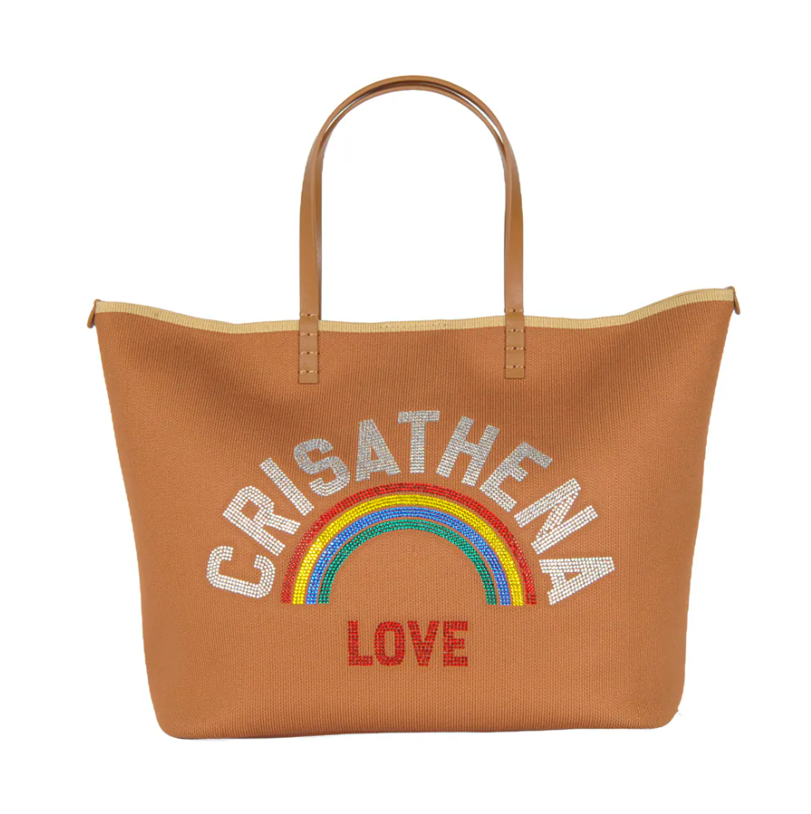 C41 Crisathena Glam Rainbow Love 大手提袋 - WALNUT