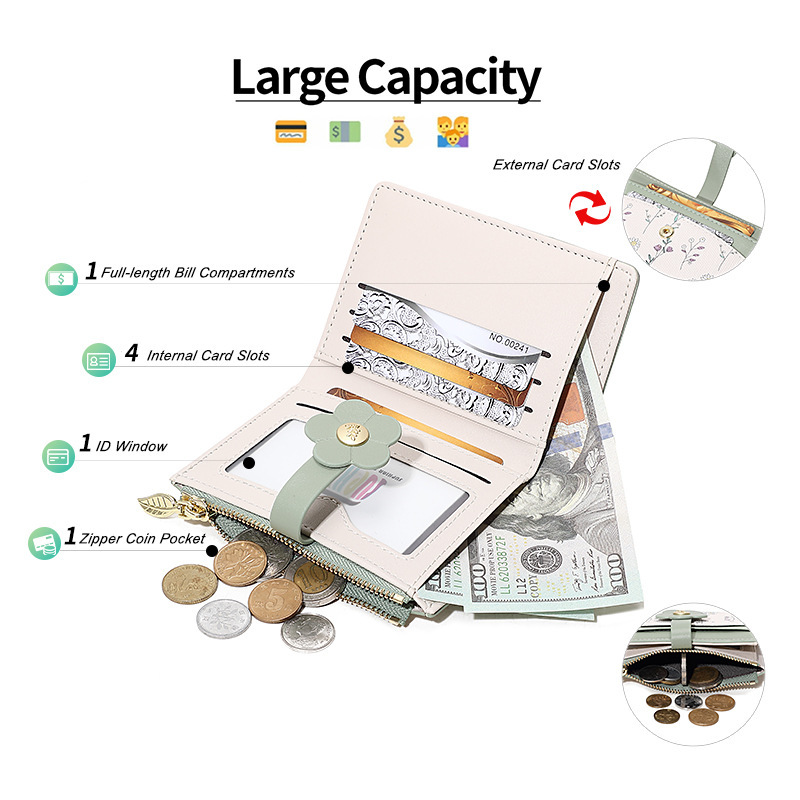 Korean Style Chanel-Inspired INS Short Card Holder