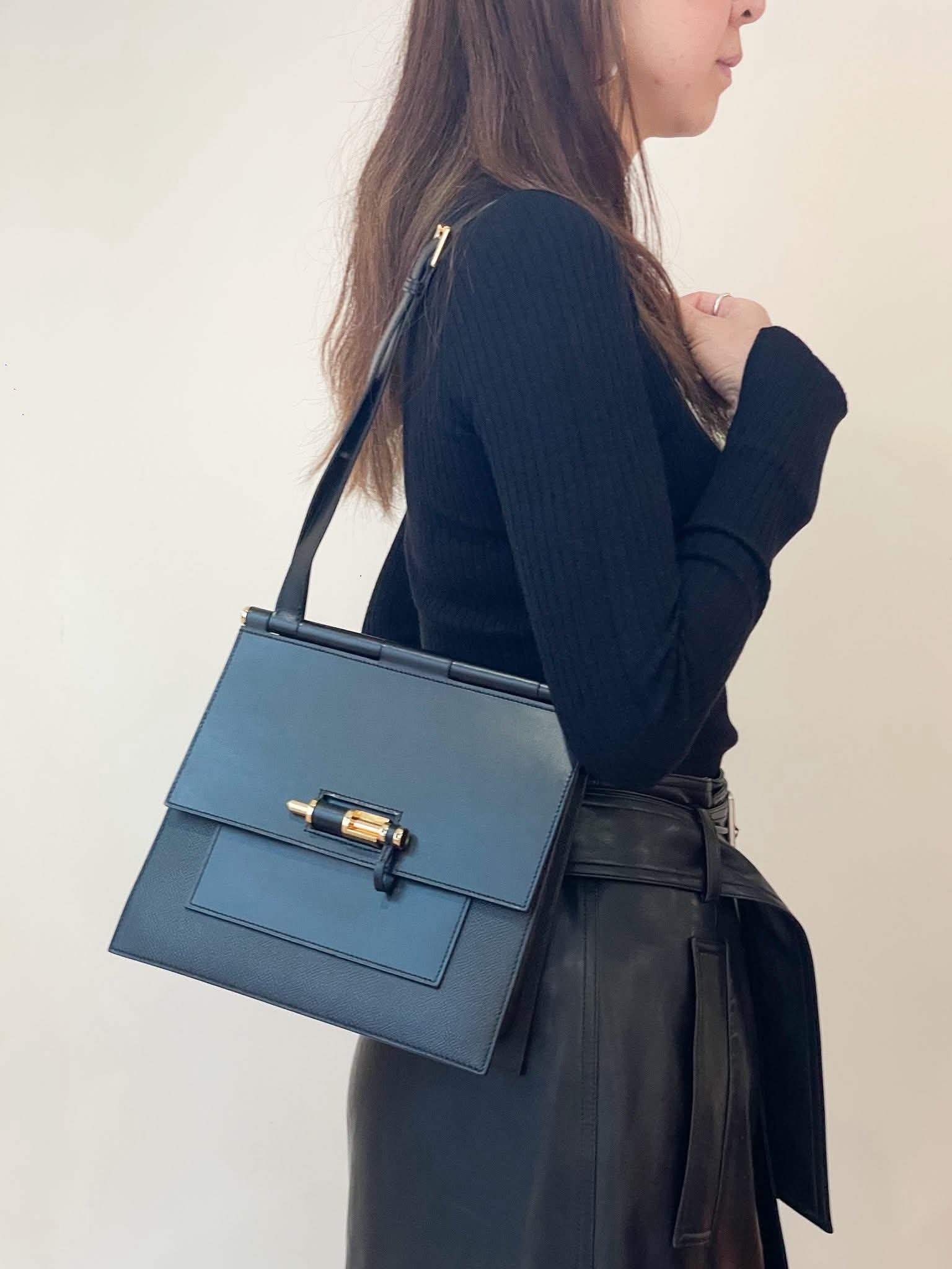 Preloved Hermès Sacabar25 Epsom/ Hunter/ Swift Black GHW HK$2x,xxx (HK$2,000 即時落訂)