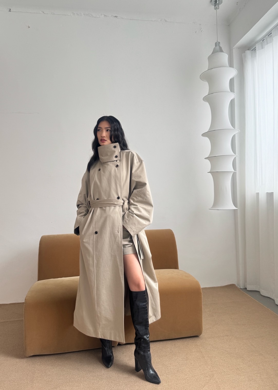 假2件風外套褲-單褲