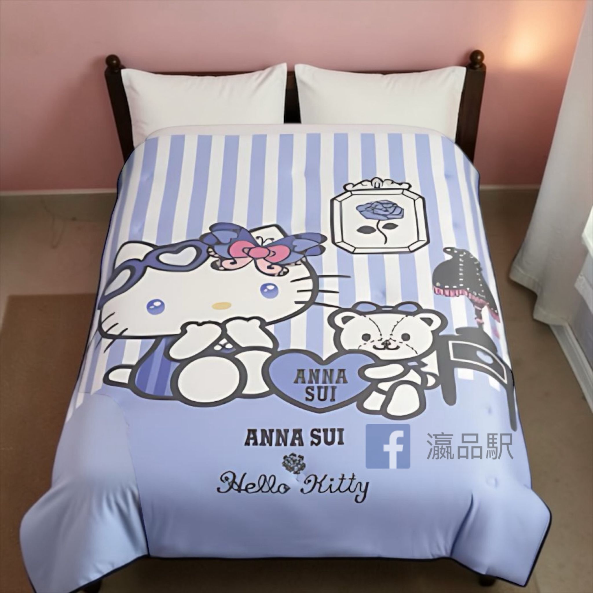 26066-KT Sanrio Hello Kitty x Anna Sui 聯名針織四季被 #TW-AS26