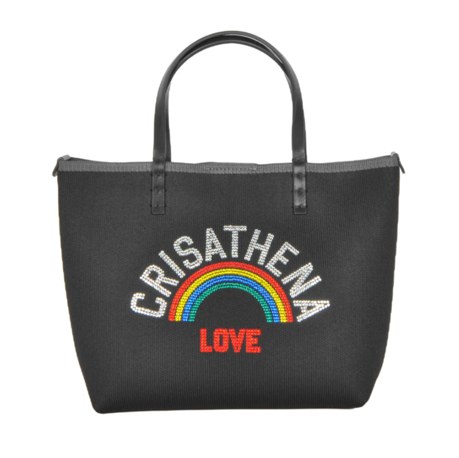 C44 Crisathena Glam Rainbow Love 小手提袋 - 黑色 BLACK