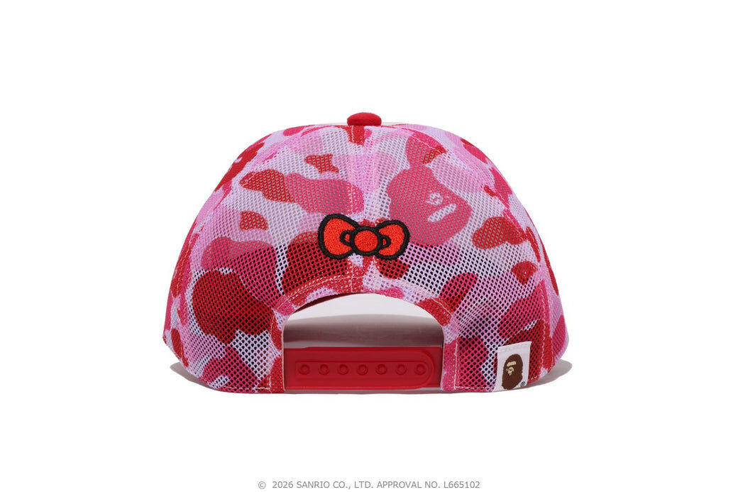2026SS BAPE®︎ X HELLO KITTY KUROMI ABC CAMO MESH CAP 三麗