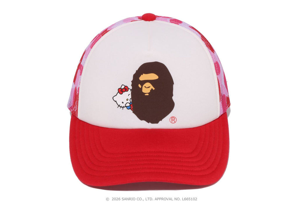 2026SS BAPE®︎ X HELLO KITTY KUROMI ABC CAMO MESH CAP 三麗