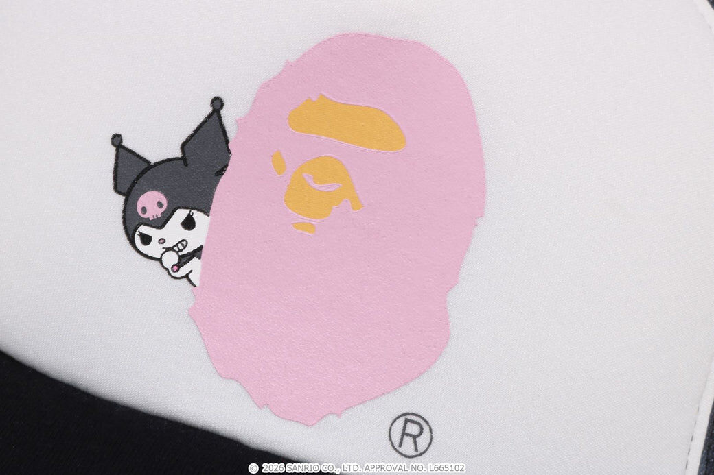 2026SS BAPE®︎ X HELLO KITTY KUROMI ABC CAMO MESH CAP 三麗
