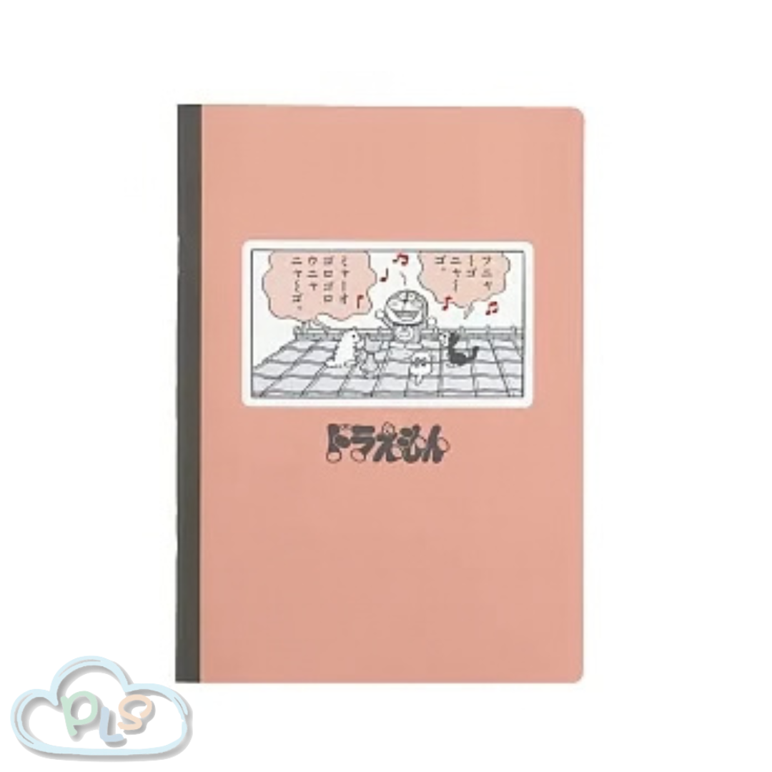 現貨 橫線筆記本A5 多啦A夢 Green Flash 珊瑚紅 #30128