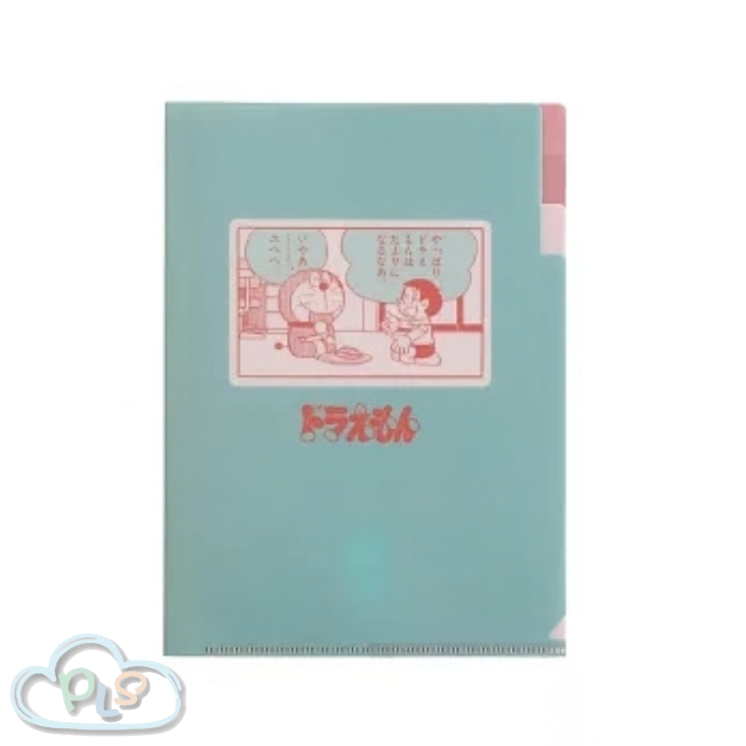 現貨 三層文件夾A5 多啦A夢 Green Flash 藍色 #30126