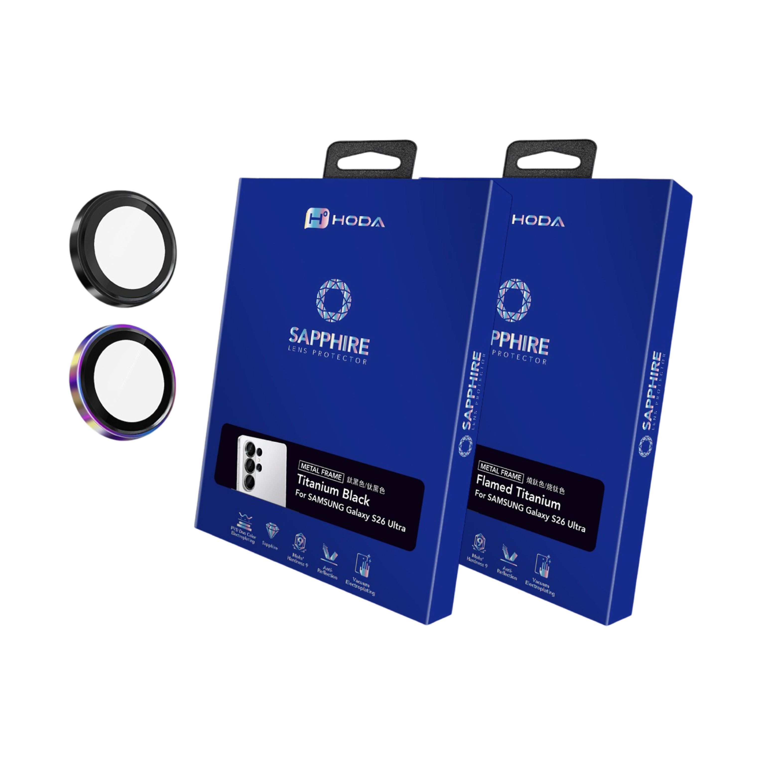 Hoda Galaxy S26 Ultra 藍寶石鏡頭保護貼