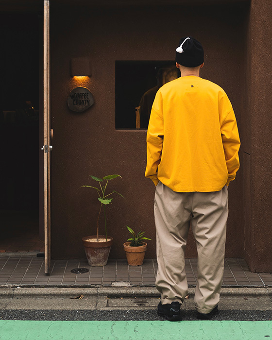 POCKET L/S TEE - MUSTARD YELLOW