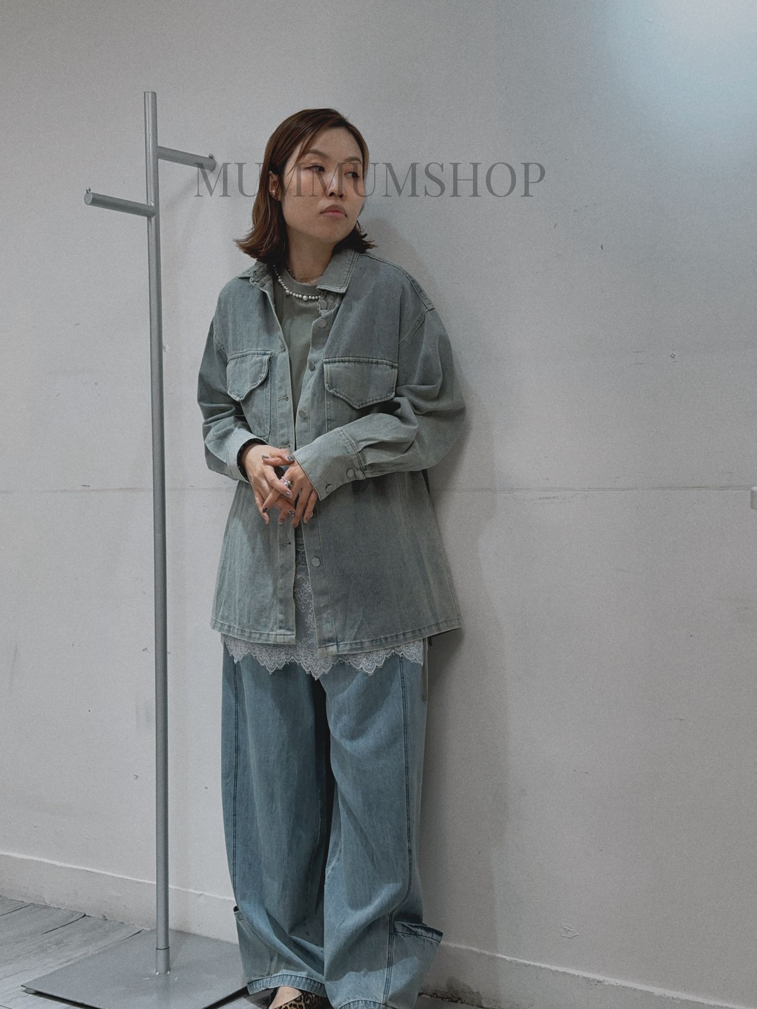 0213118/ 休閒風牛仔外套/48/52/28-31