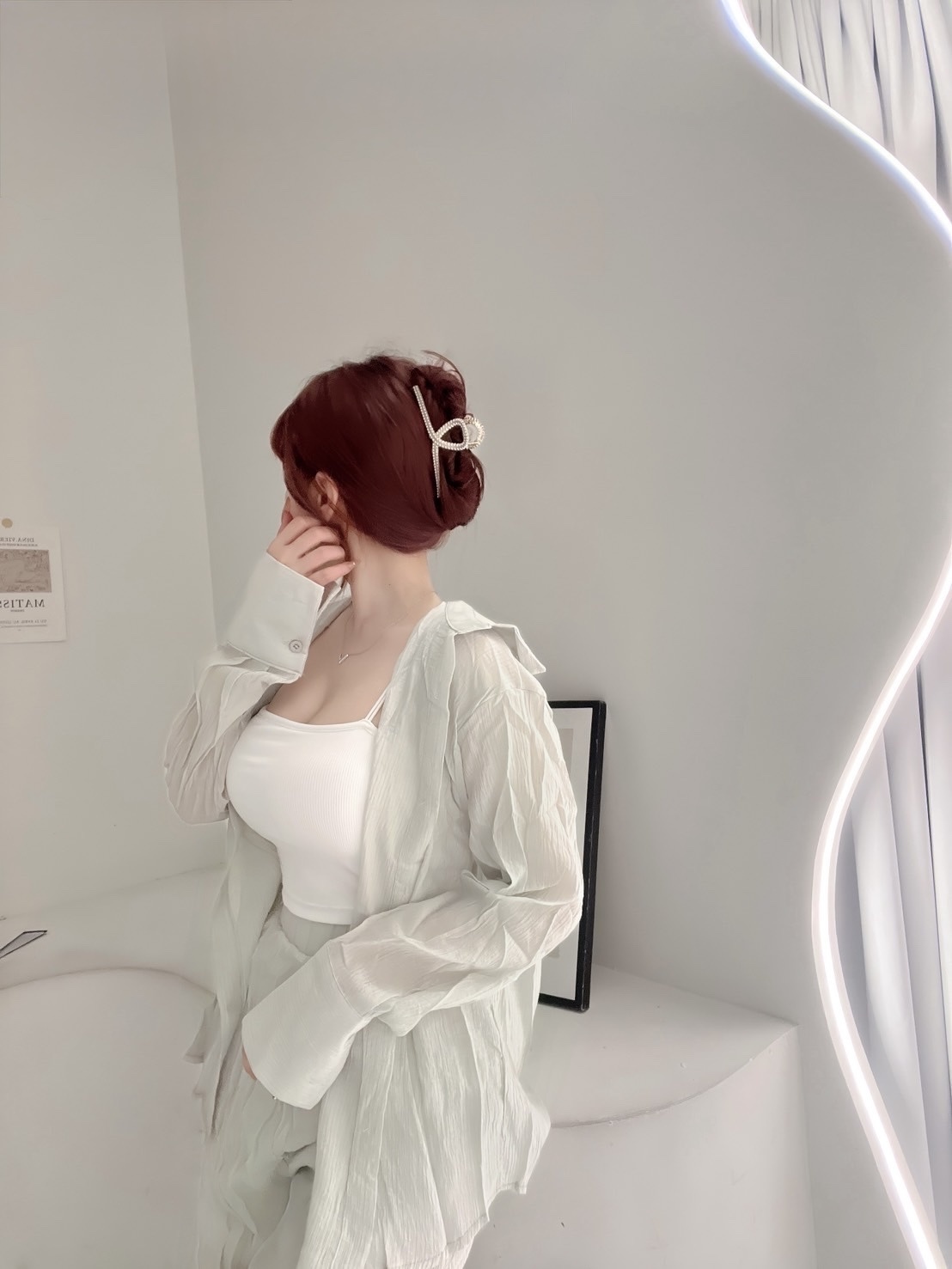 🇹🇼慵懶日光丨輕薄防曬襯衫外套＋彈性闊腿褲set