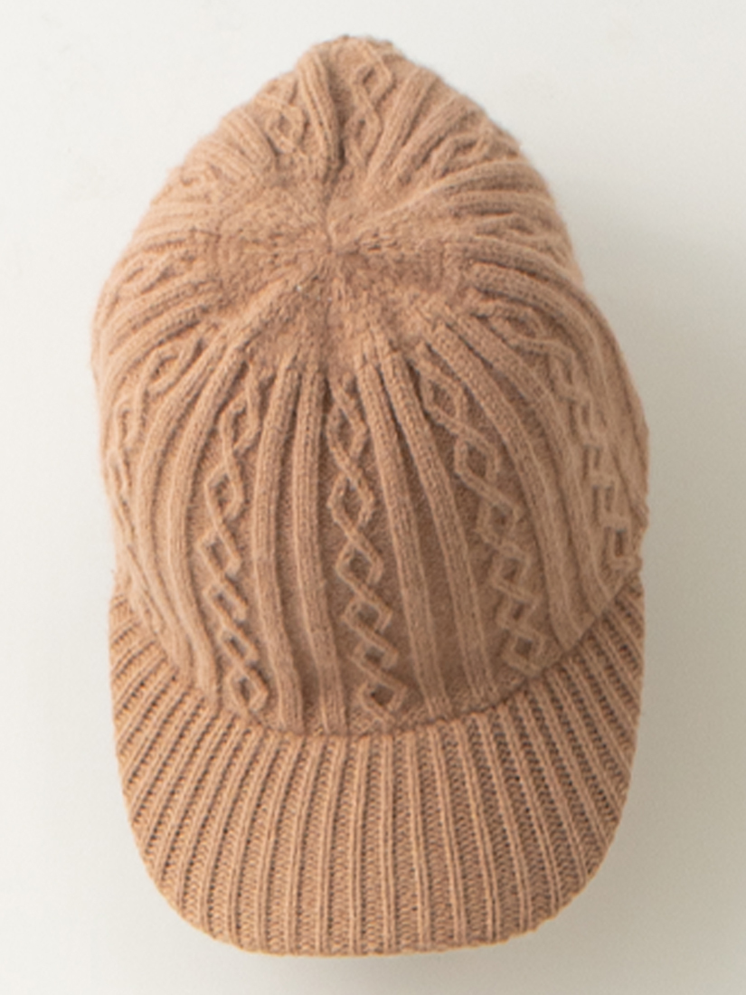 針織麻花織棒球帽