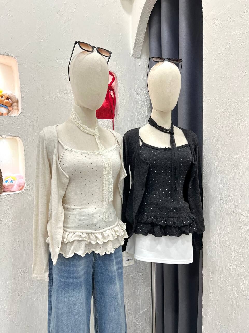 Long Sleeve Dot Set