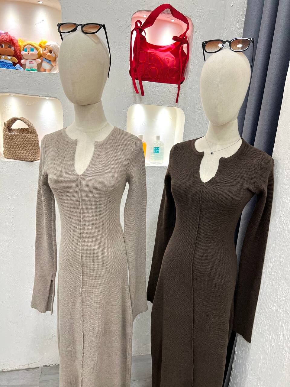 3116 Knit Long Dress
