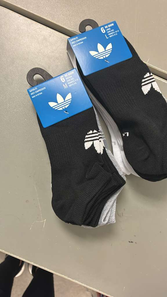 VZ134 ADIDAS Originals Superlite 系列足弓壓縮隱形襪 男女同款 (6對裝)