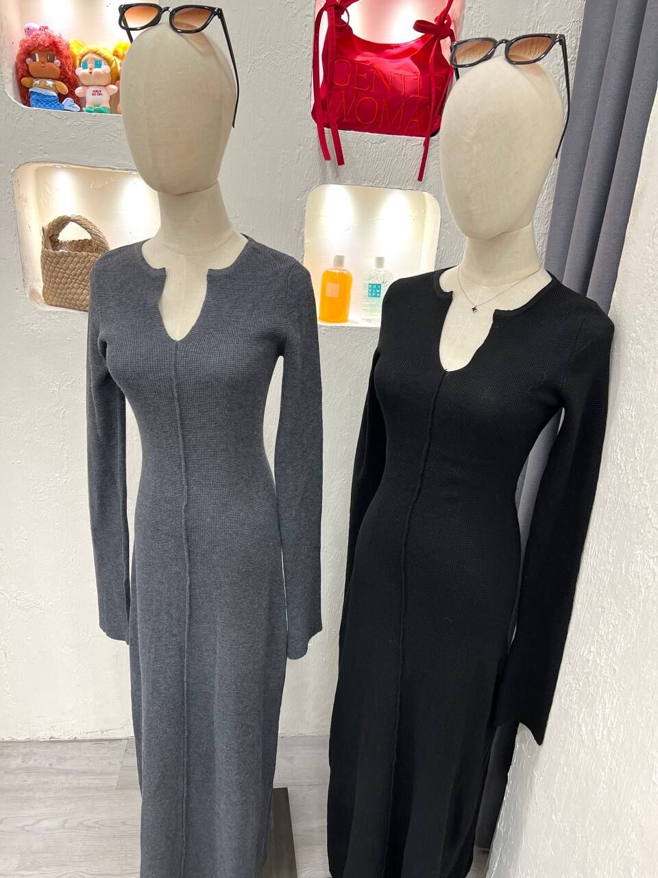 3116 Knit Long Dress