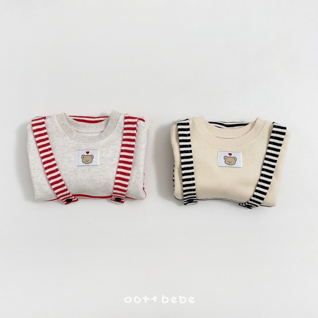 Oott Bebe Peekaboo Suspender All-in-One Suit