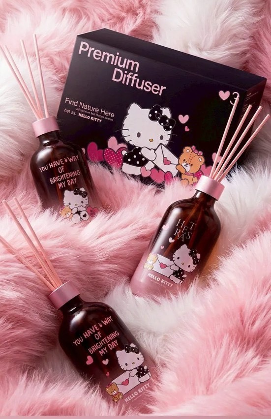 Hello Kitty × Hetras 限定 聯名款 擴香500ml 3件組禮盒