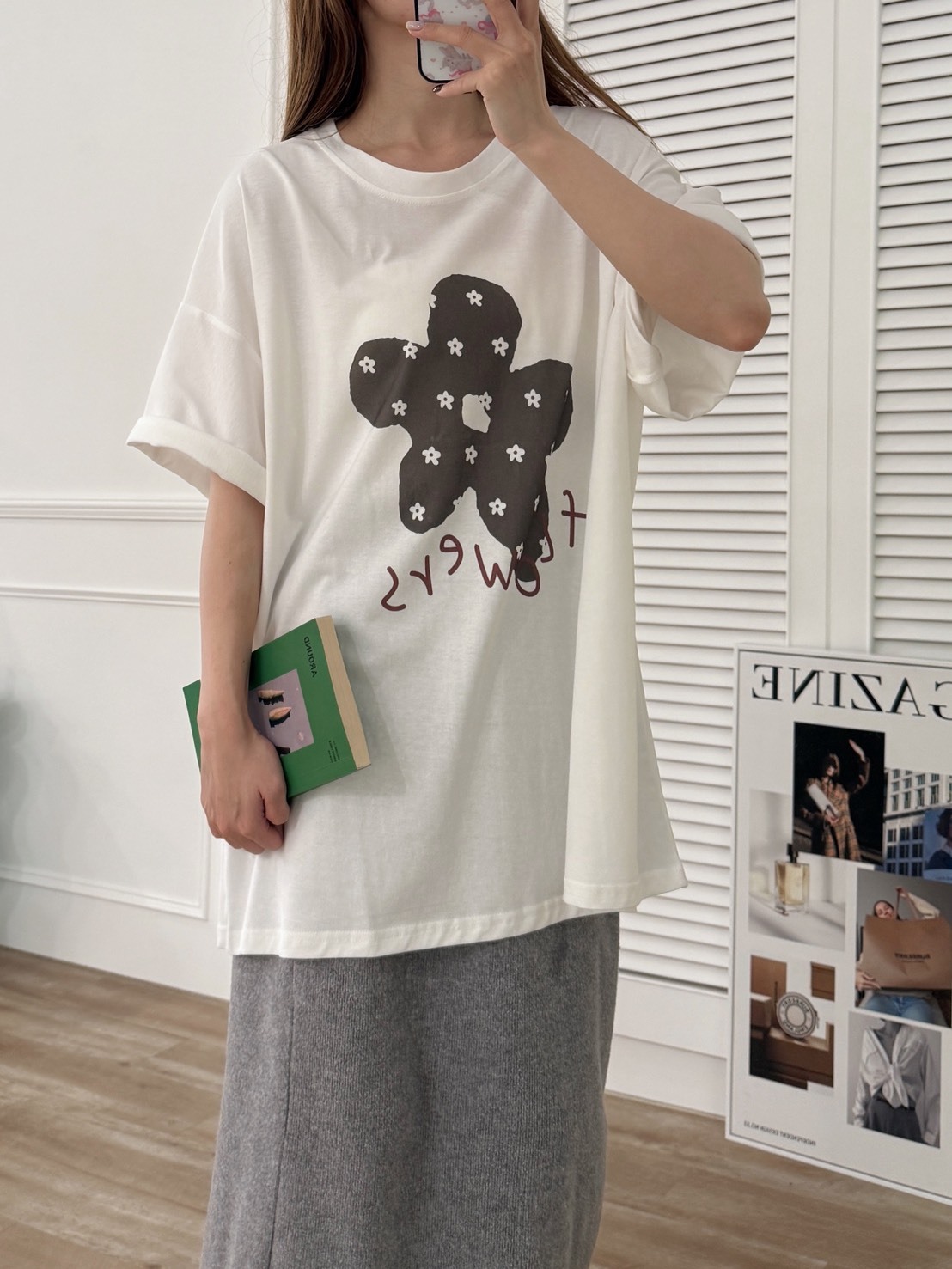 法朵Fado shop｜日系花花寬鬆T 0215012 三色