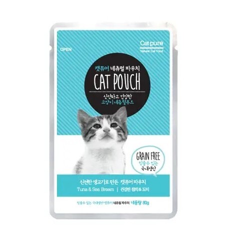 韓國 貓純 Cat Pure - 無穀物 貓濕包 80g [ Exp : 04/07/2026 ]
