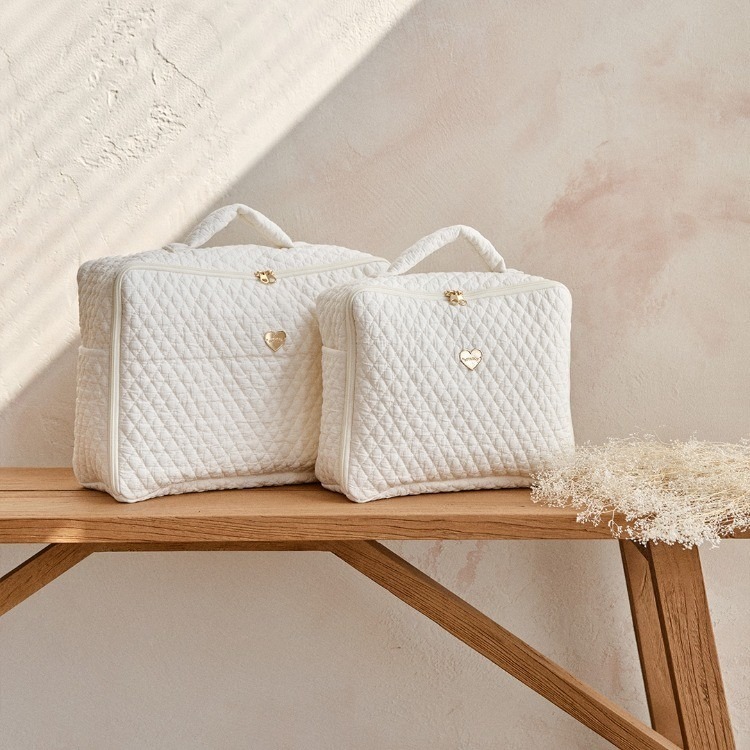 26S/S🌸DTD金心點綴100支鑽石絎縫系列-方形收納旅行包(S/M)