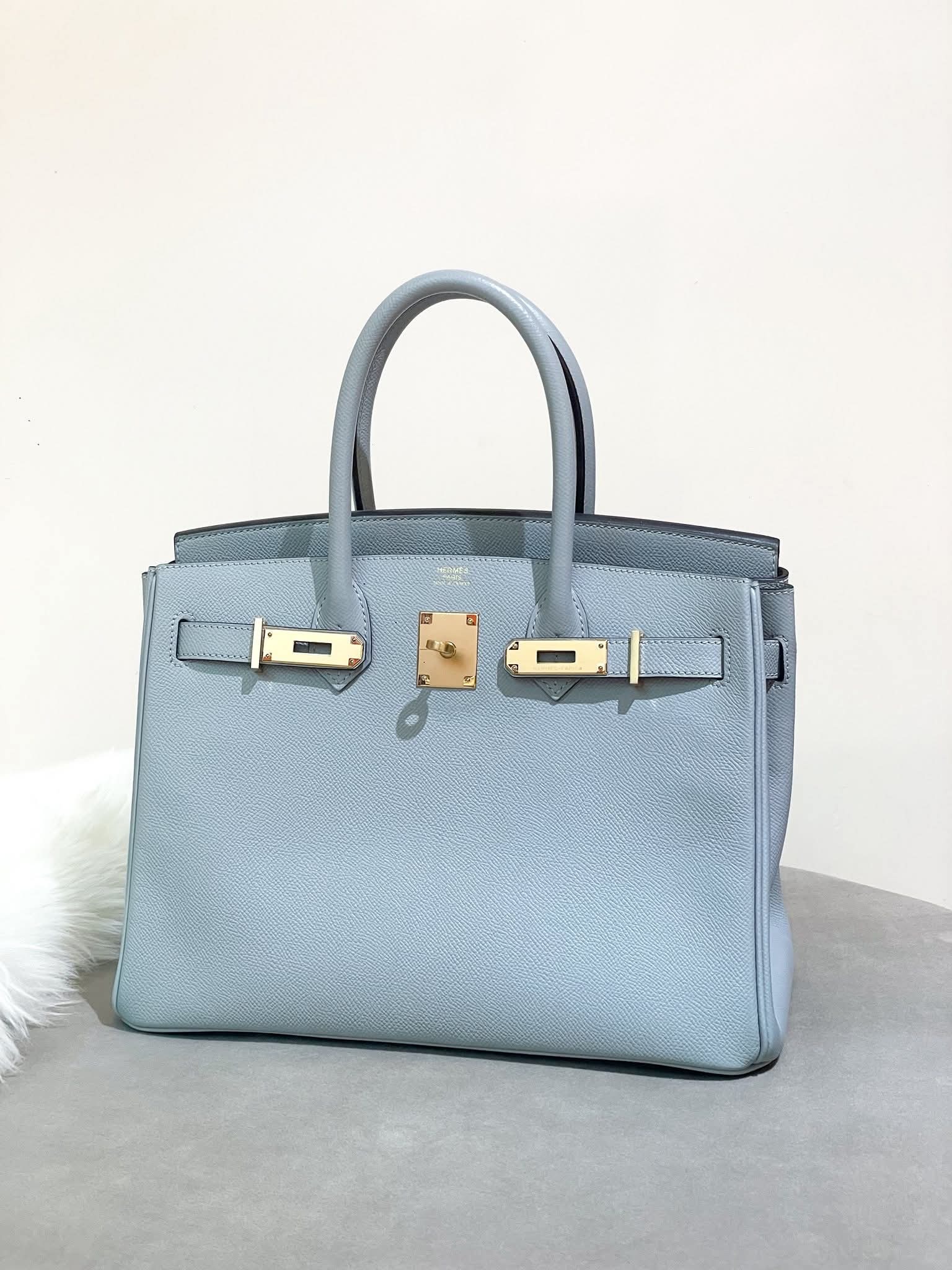 Preloved Birkin 30 Epsom Leather  Blue Glacier GHW HK$9x,xxx  (HK$2,000 即時落訂)