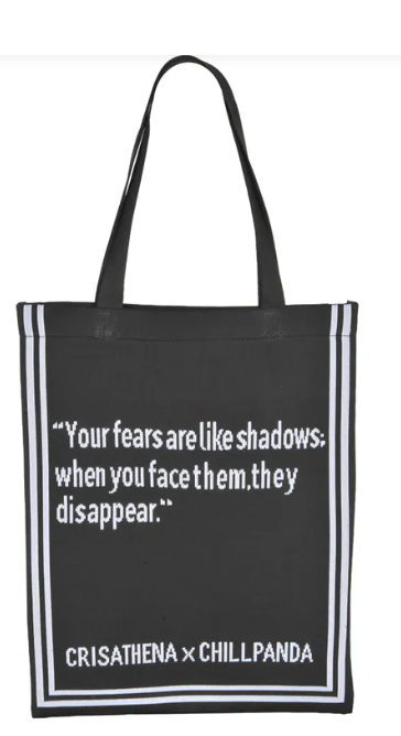 C46 Crisathena Crisathena Love Chill Panda手提袋 - 黑色 BLACK