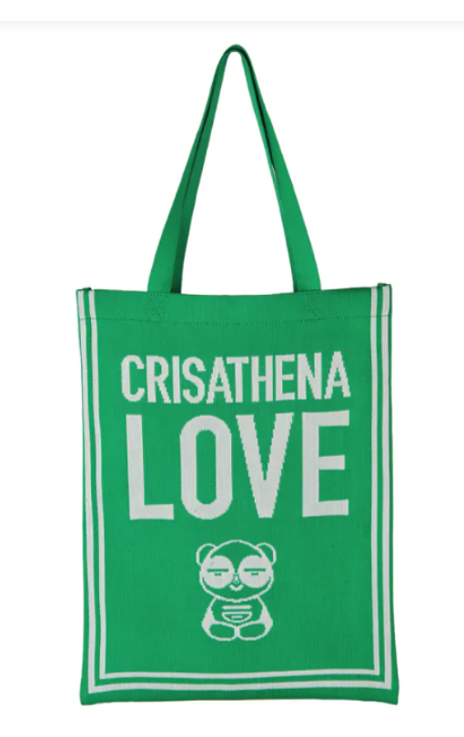 C47 Crisathena Crisathena Love Chill Panda手提袋 - 綠色 GREEN