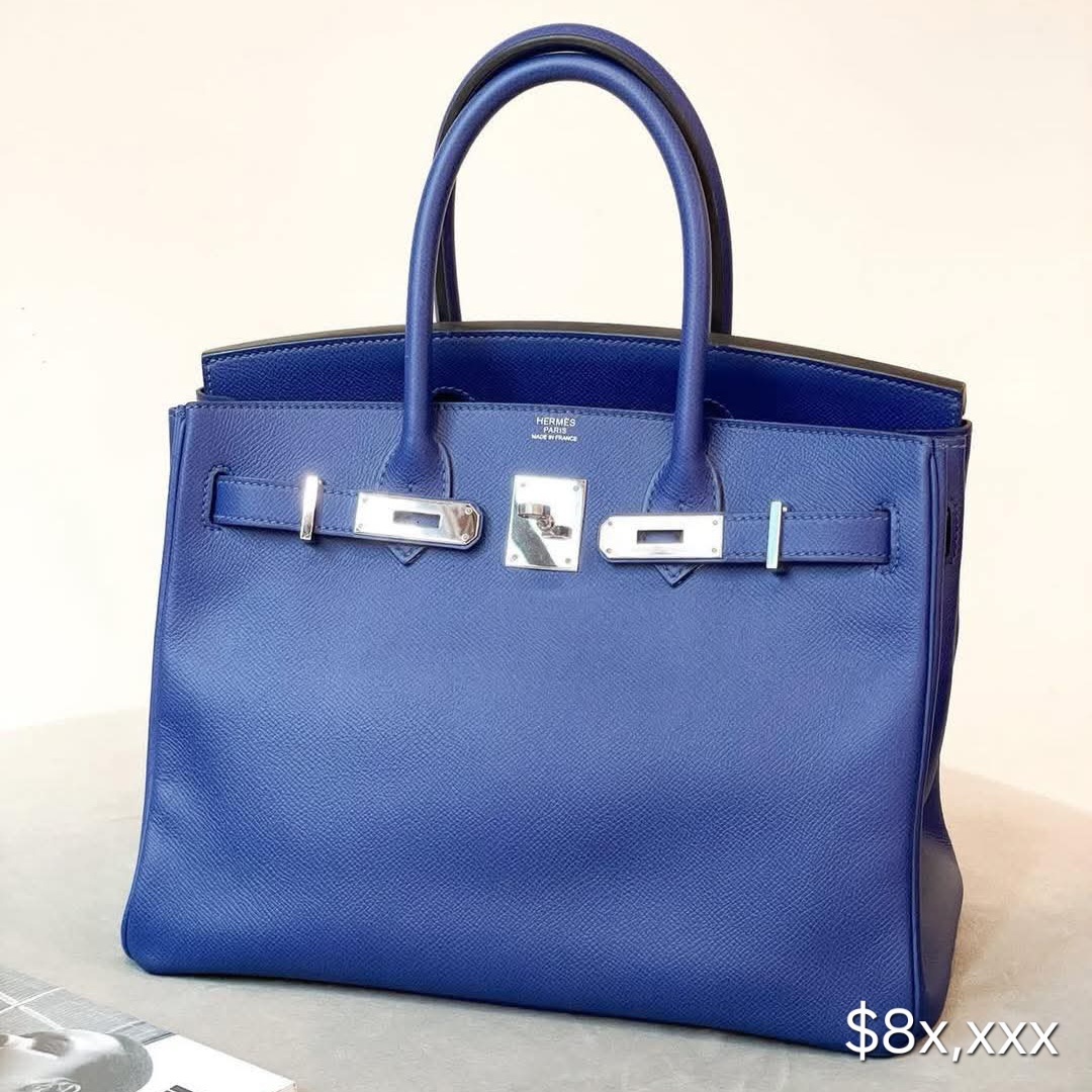 Preloved Hermès Birkin Epsom Leather Bleu Electric PHW HK$8x,xxx  (HK$2,000 即時落訂)