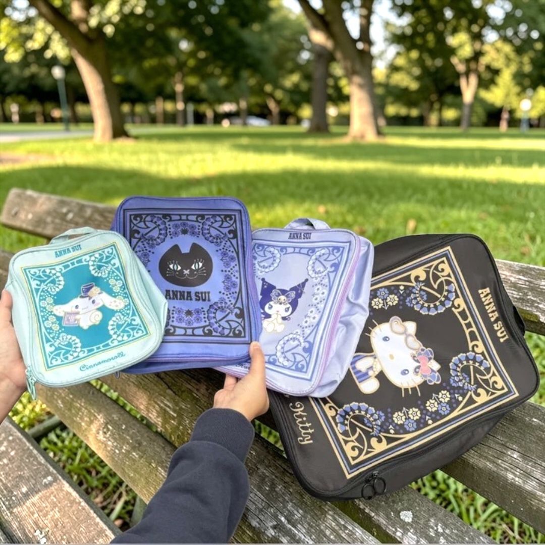 26066-MX Sanrio x Anna Sui Collaboration Travel Storage Bag Set of 4 #TW-AS26