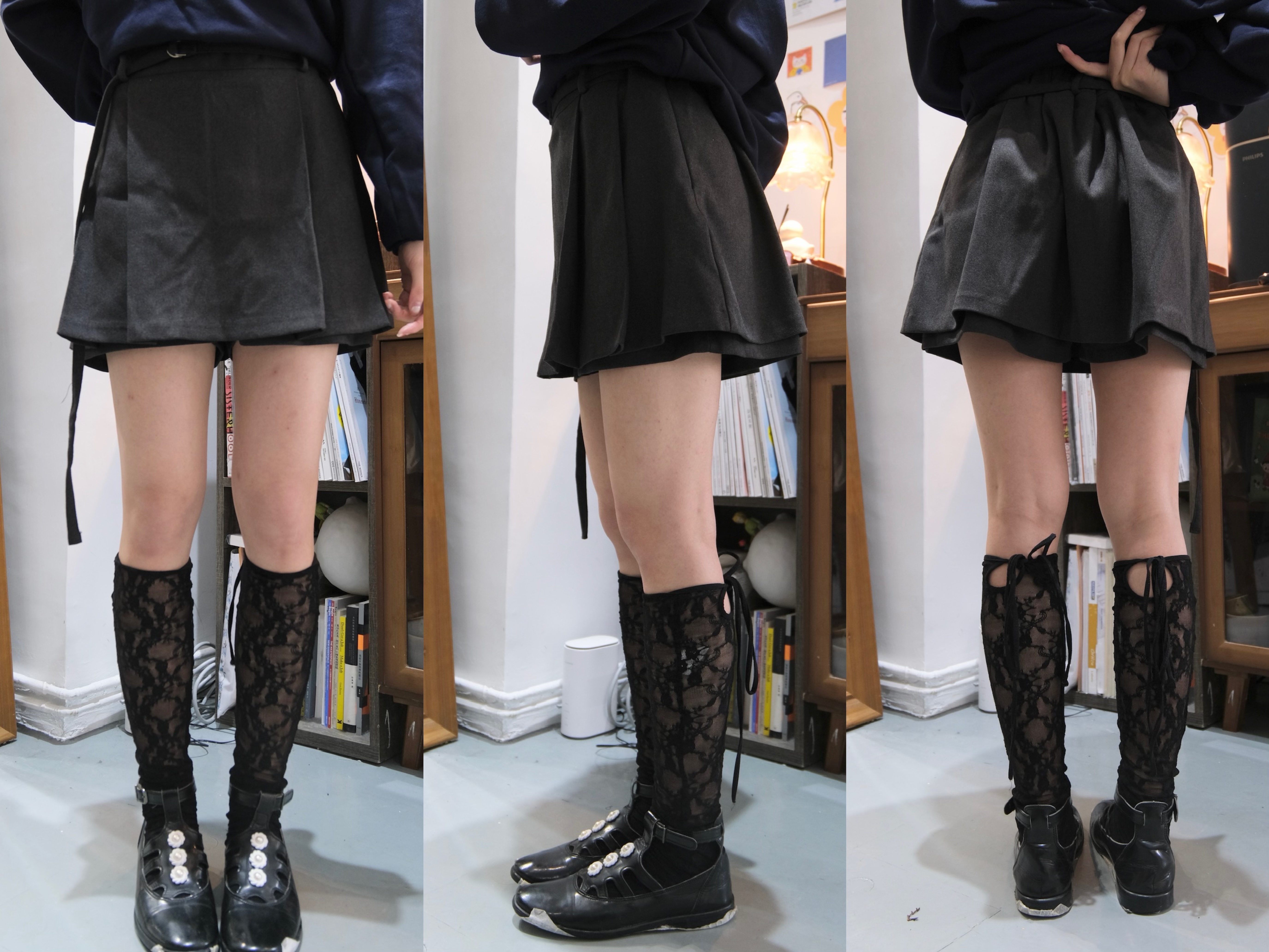 磨毛氣質短裙短褲