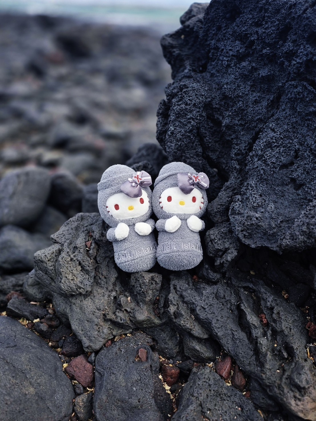 韓國Sanrio三麗鷗Hello Kitty x 濟州島限定 黑皮系列 海女 衝浪寶寶 石頭爺爺