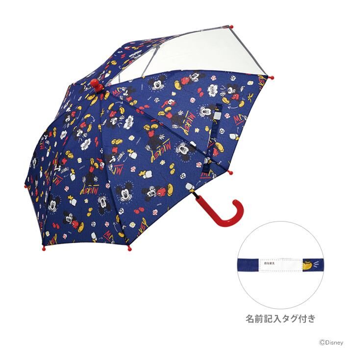 日本直送 Skater 卡通兒童雨傘 40cm -Mickey Mouse