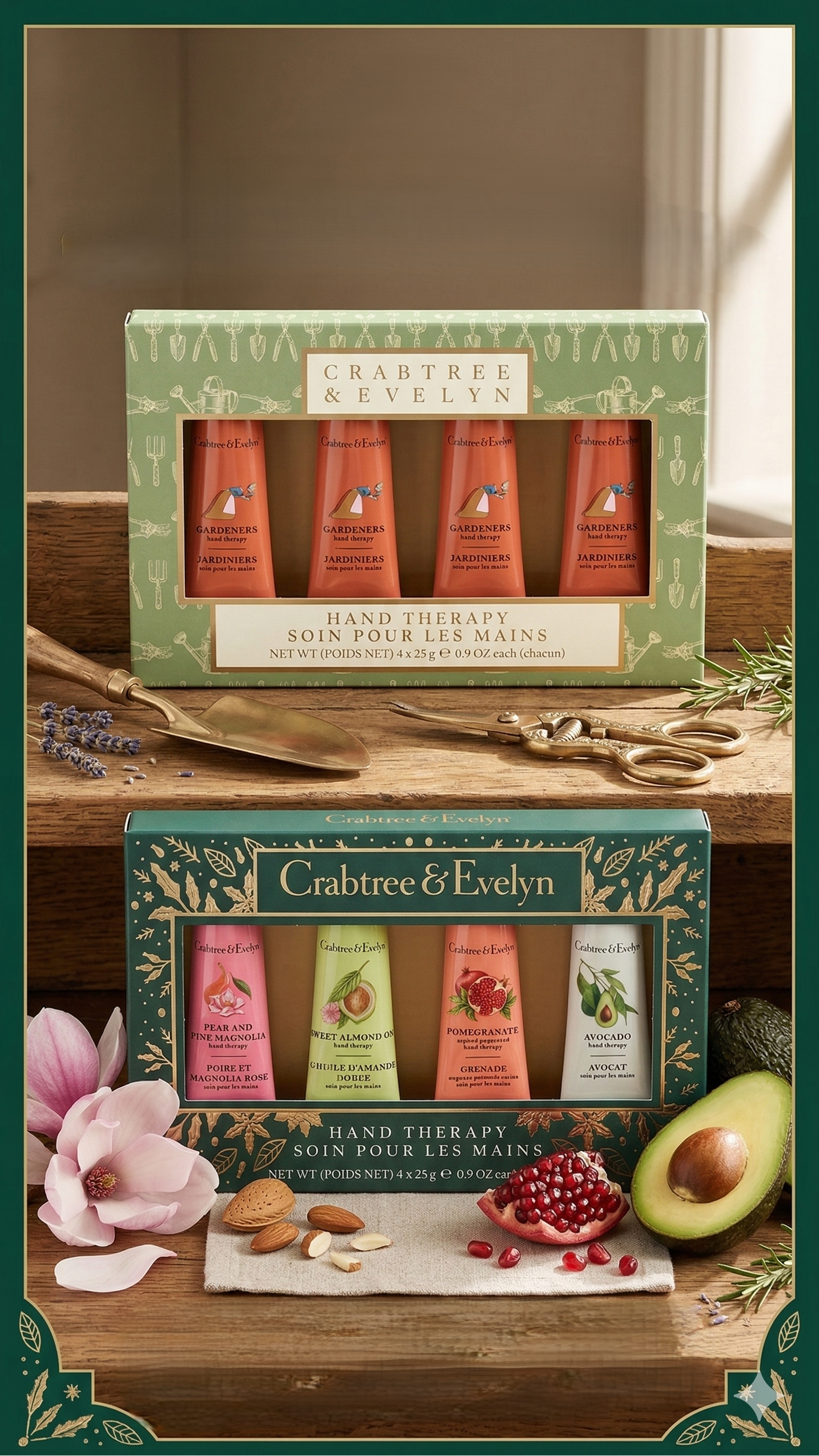 【直播】 Crabtree & Evelyn LX030724 護手霜禮盒(一套四支隨機款)