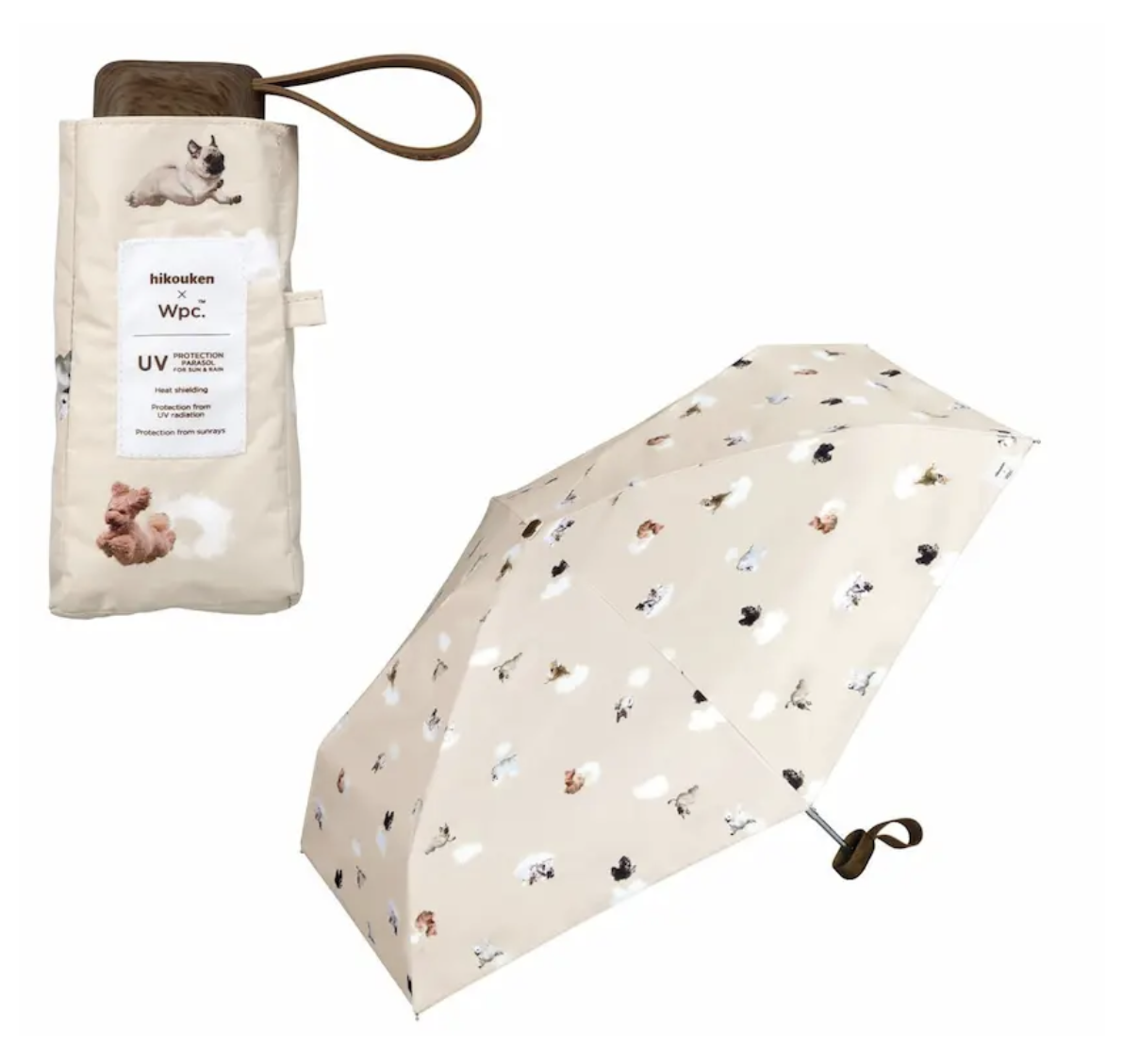 Hikouken x Wpc 飛行犬隔熱防UV遮陽傘/摺雨傘/縮骨遮