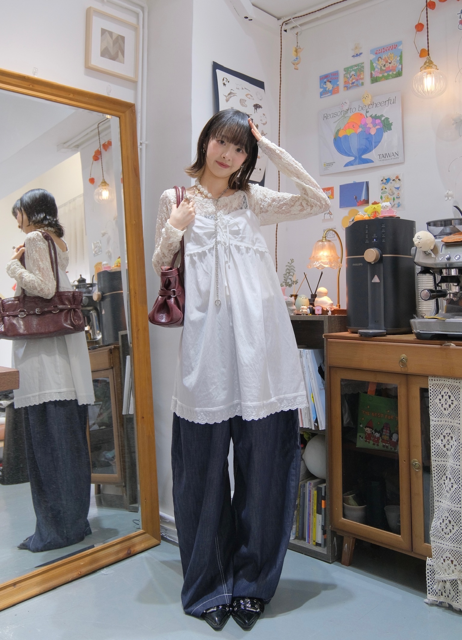 拼Lace邊索索料Layer