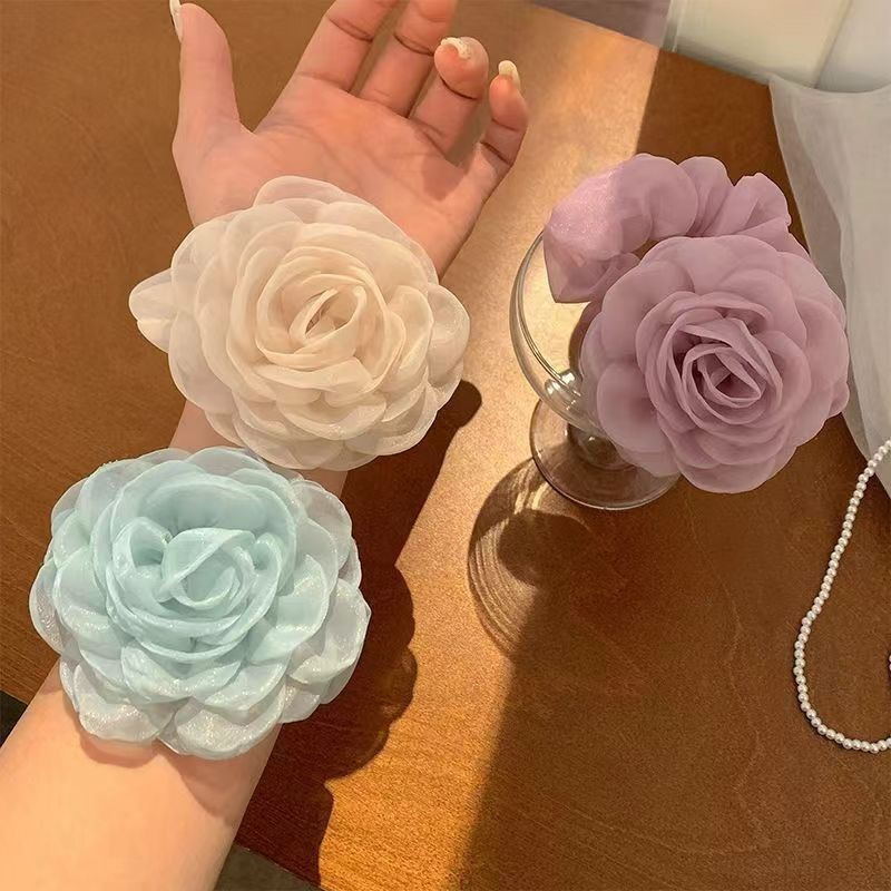 [3 FOR RM10] Camellia Mesh Hair Tie – French Chic Style