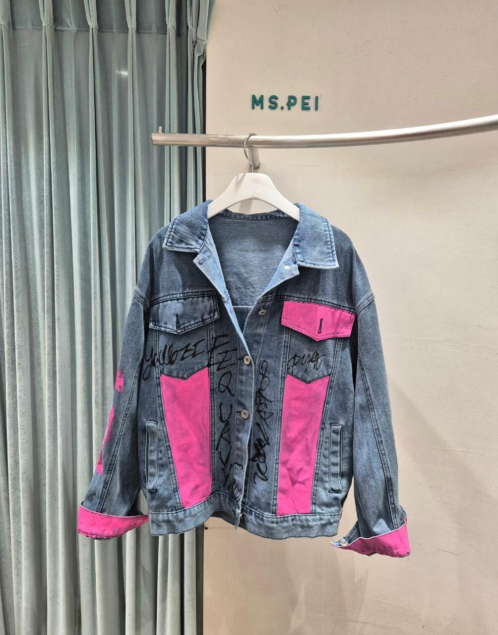 MS10S 塗鴉牛仔外套