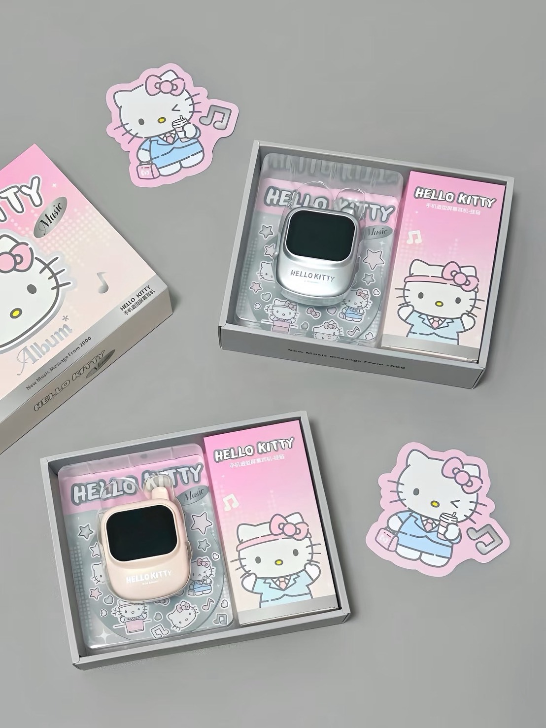【預購】正版授權 Hello Kitty 手機造型螢幕藍牙耳機 禮盒