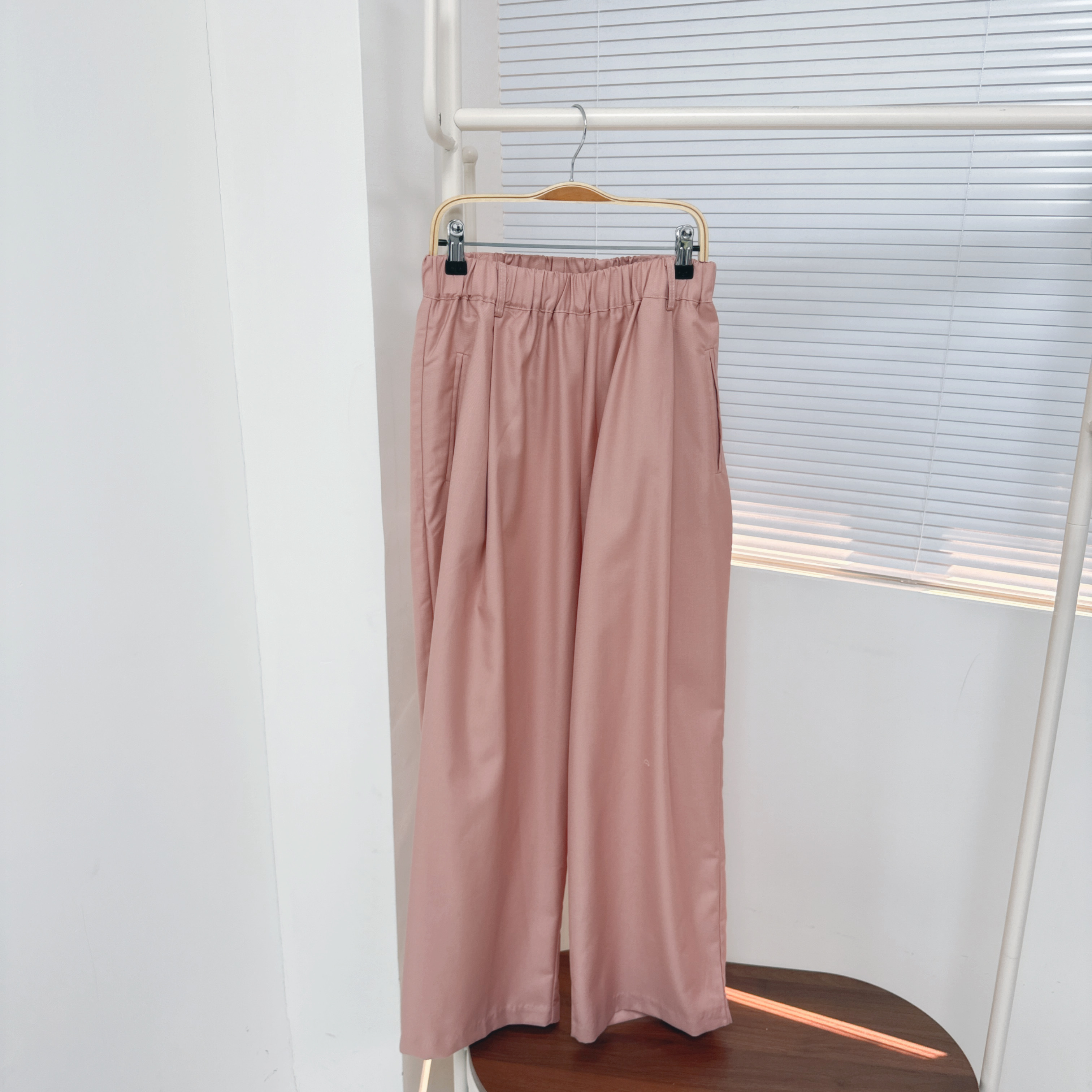 【廠家制】全橡筋腰直袋闊褲 (K62)