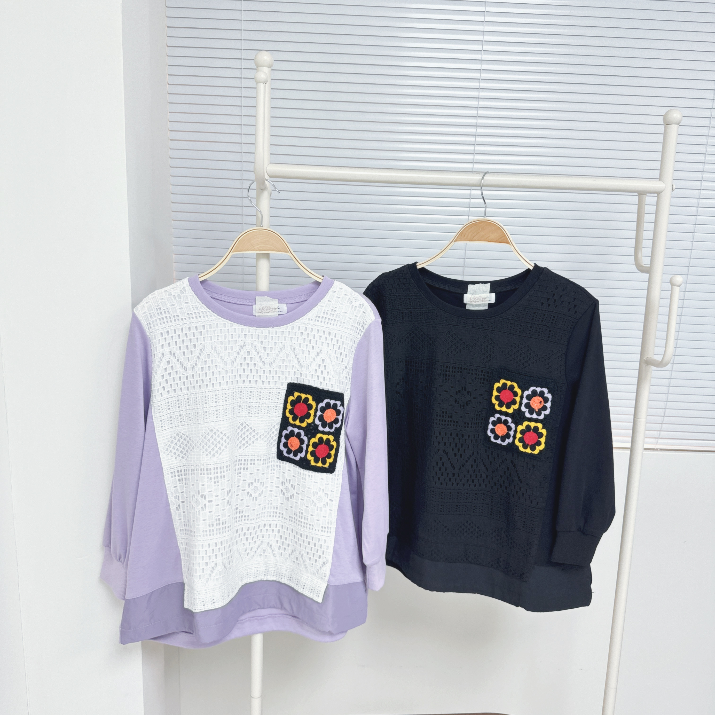 【廠家制】Lace布胸花花袋TOP (K33-K34)