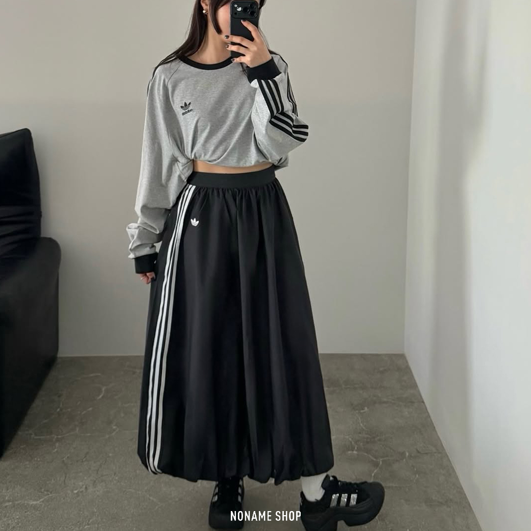 ADIDAS ORIGINAL BALLOON 經典三線條 氣球 寬鬆 長裙 兩色 (女款)