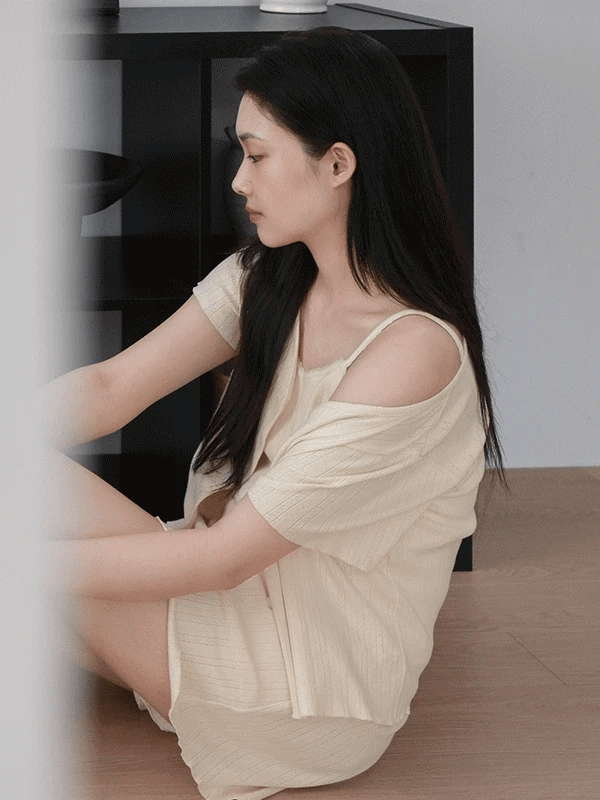 Juuneedu｜[短袖睡衣] Softie Pajama Pajama [3 colors]