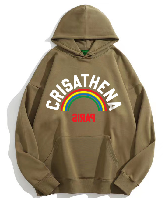 C56 Crisathena Crisathena 彩虹連帽圍衣- 駝色 Camel