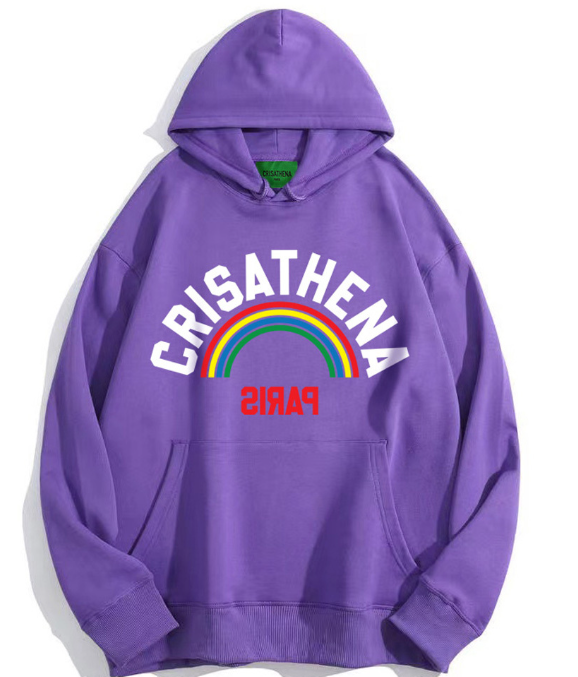 C60 Crisathena Crisathena 彩虹連帽圍衣 - 紫色 PURPLE