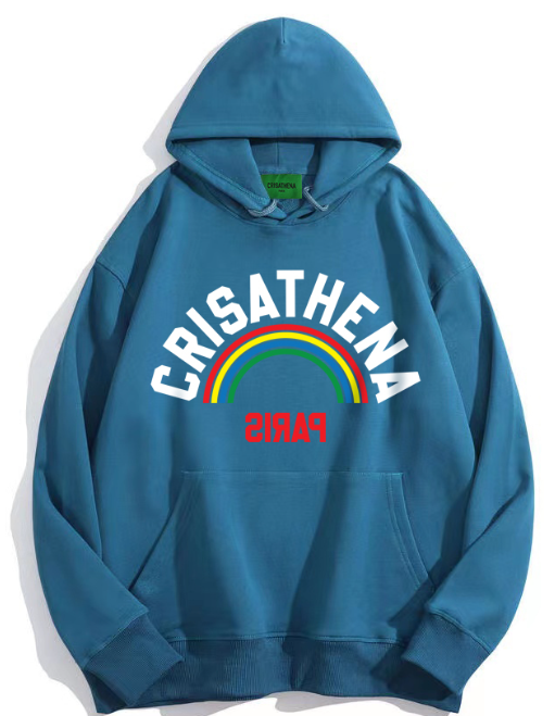 C61 Crisathena Crisathena 彩虹連帽圍衣 - 鴨綠色 Teal