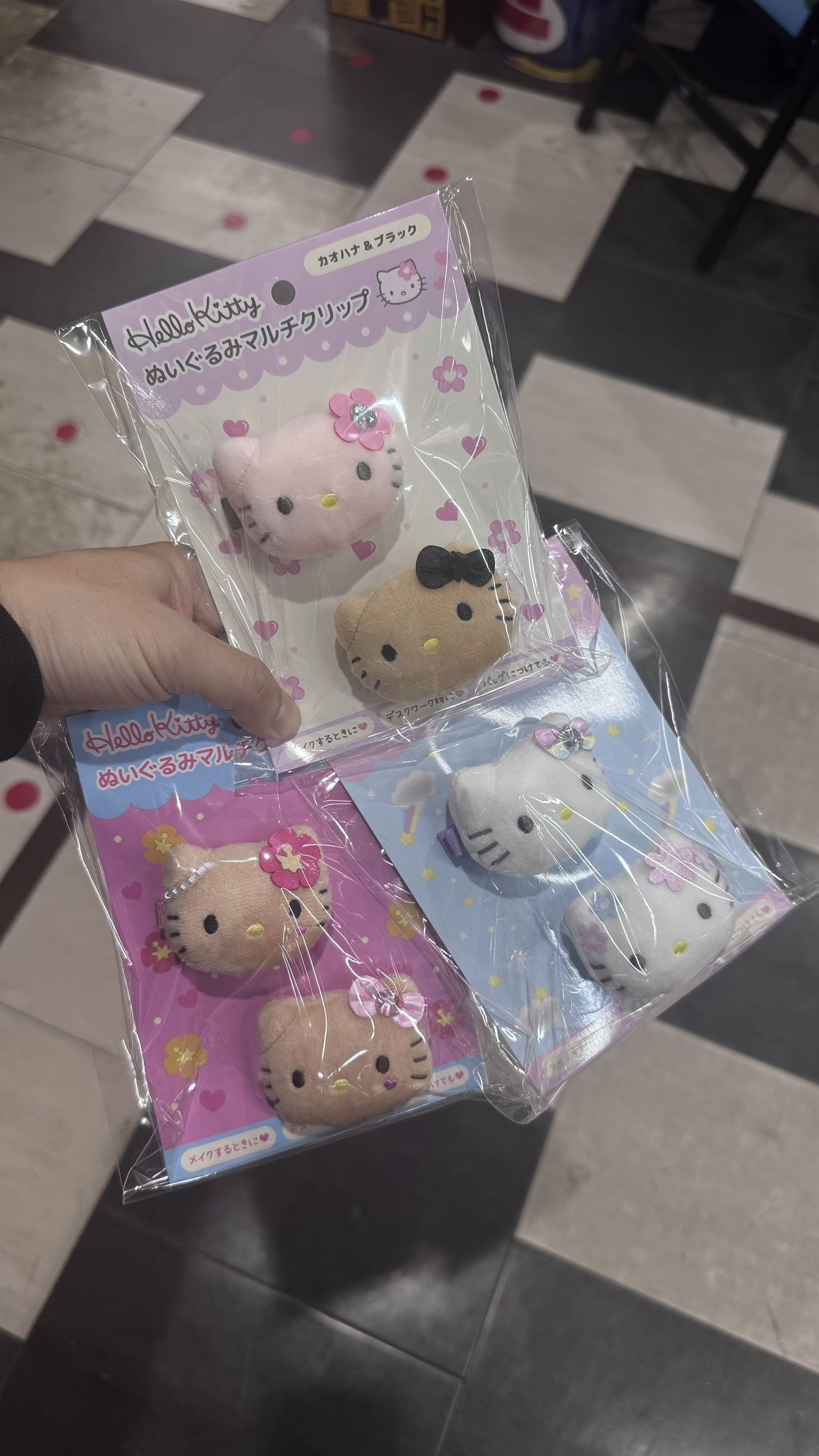 三麗鷗 HELLOKITTY 凱蒂貓 髮夾